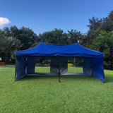 Toldo 6x3 m. Resistente Plegable y Reforzado. Color Azul