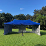 Toldo 6x3 m. Resistente Plegable y Reforzado. Color Azul