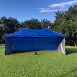 Toldo 6x3 m. Resistente Plegable y Reforzado. Color Azul