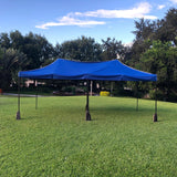 Toldo 6x3 m. Resistente Plegable y Reforzado. Color Azul