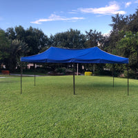 Toldo 6x3 m. Resistente Plegable y Reforzado. Color Azul