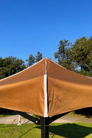 Toldo 3x3 Reforzado Sencillo Impermeable Café Marca MrToldo