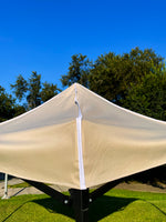 Toldo 3x3 Reforzado Sencillo Impermeable Beige Marca MrToldo