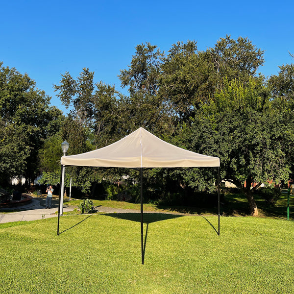 Toldo 3x3 Reforzado Sencillo Impermeable Beige Marca MrToldo