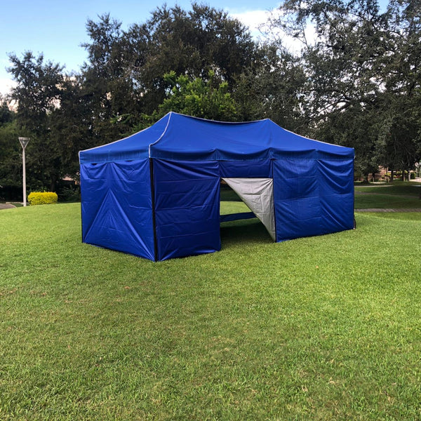 Toldo 6x3 m Azul 6 Paredes