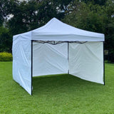Toldo 3x3 Blanco con 3 Paredes Lisas Marca MrToldo