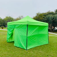 Toldo 3x3 Verde con paredes lisas y zipper Marca MrToldo