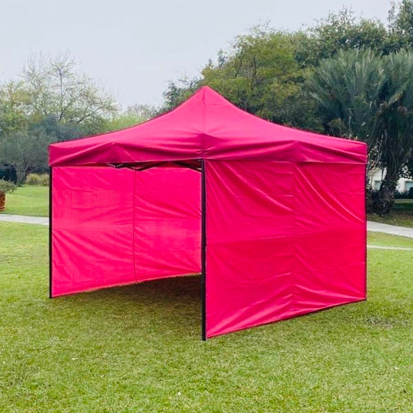 Toldo 3x3 Rosa Fucsia con 3 paredes lisas Marca MrToldo