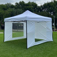 Toldo 3x3 Blanco 2 Paredes con Ventanas con 1 Lisa Marca MrToldo