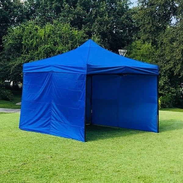 Toldo 3x3 Azul con 3 Paredes Lisas Marca MrToldo